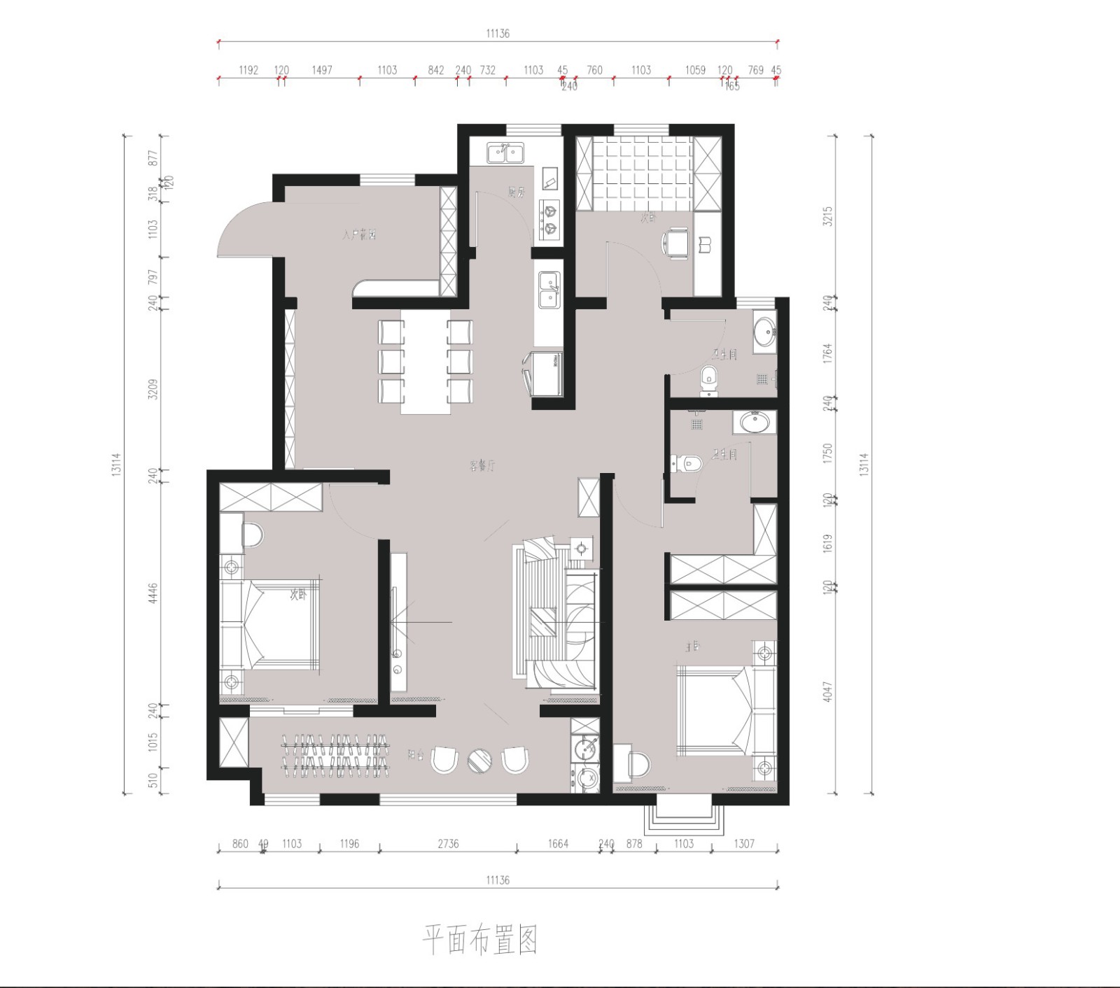 國賓壹號新中式風(fēng)格戶型圖裝修效果圖