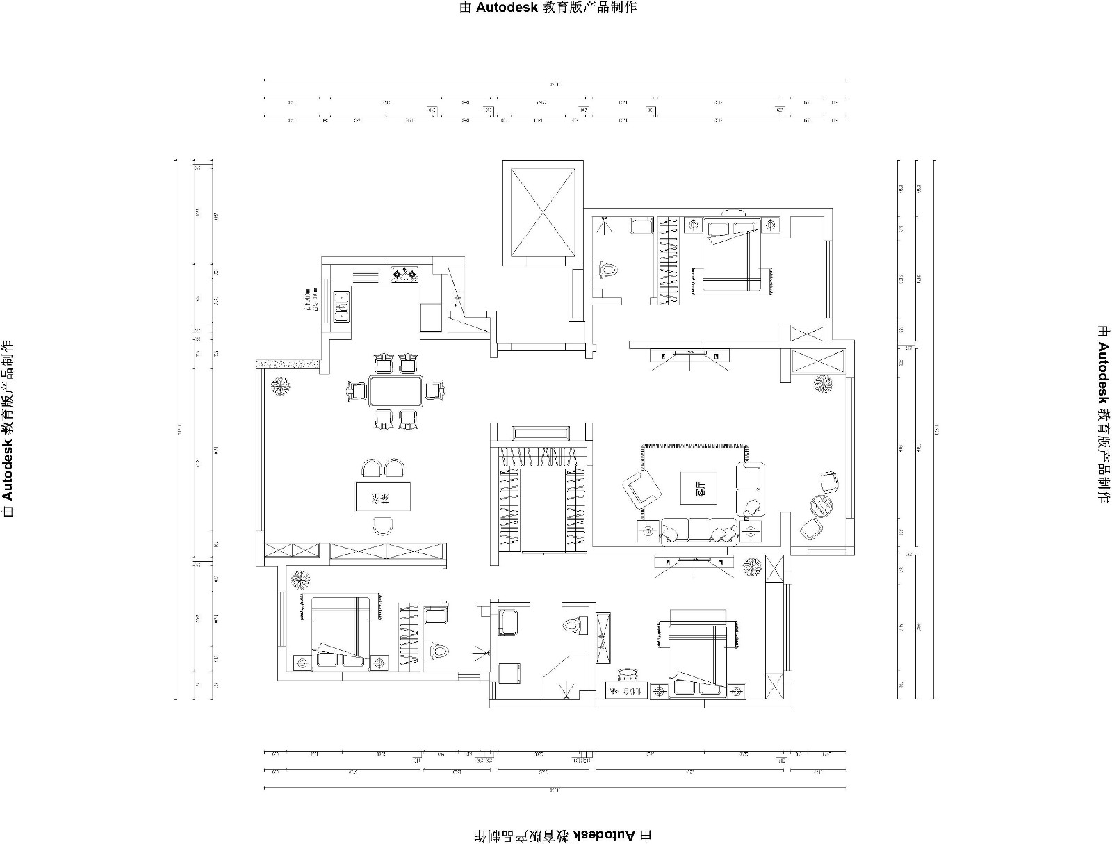 榮盛華府新中式風(fēng)格戶型圖裝修效果圖